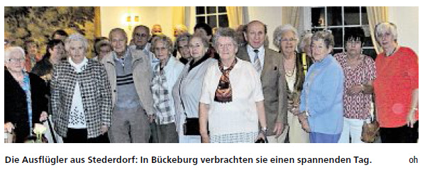 PAZ: Stederdorfer auf Schloss Bückeburg PAZ: Stederdorfer auf Schloss Bückeburg
