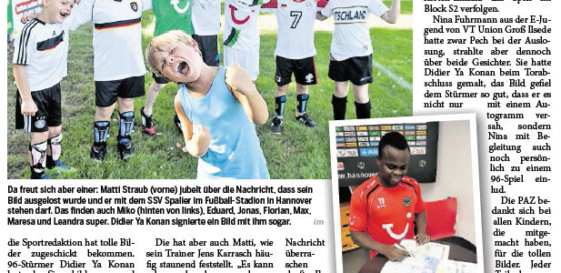 PAZ: Stederdorfer dürfen Spalier im Stadion stehen