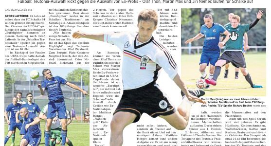 PAZ: SSV Stederdorf E-Jugned bestreitet Vorspiel – Schalke – Groß Lafferde PAZ: SSV Stederdorf E-Jugned bestreitet Vorspiel – Schalke – Groß Lafferde