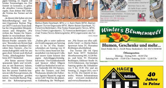 HP: 3. ELLI OIL OPEN vom 20. bis 22. August 2021