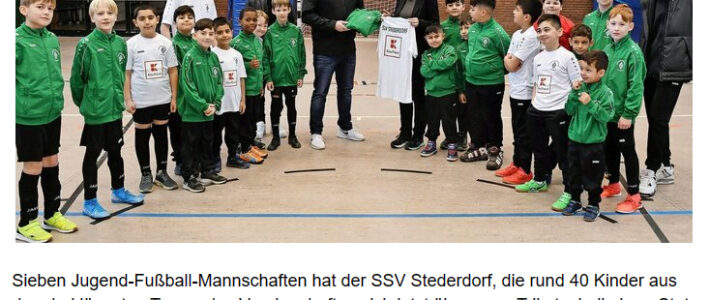 PAZ: Kaufland unterstützt SSV Stederdorf mit Obst und Trikots PAZ: Kaufland unterstützt SSV Stederdorf mit Obst und Trikots