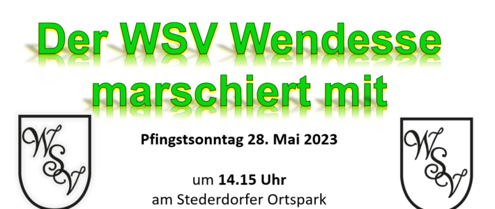 Wendesser Sportverein beim Großer Festumzug am 28.05 dabei Wendesser Sportverein beim Großer Festumzug am 28.05 dabei