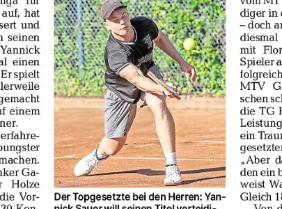 PAZ: Können die Routiniers Yannick Sauer ärgern?