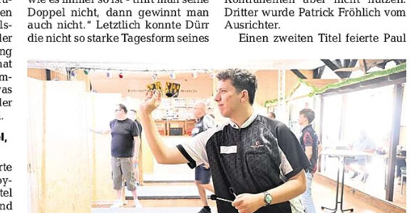 PAZ: Paul Goyer gewinnt Kreismeisterschafts-Neuauflage PAZ: Paul Goyer gewinnt Kreismeisterschafts-Neuauflage